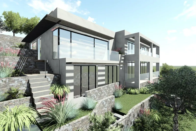 Extension du bâtiment existant, Roquebrune-Cap-Martin, près de Monaco, France
