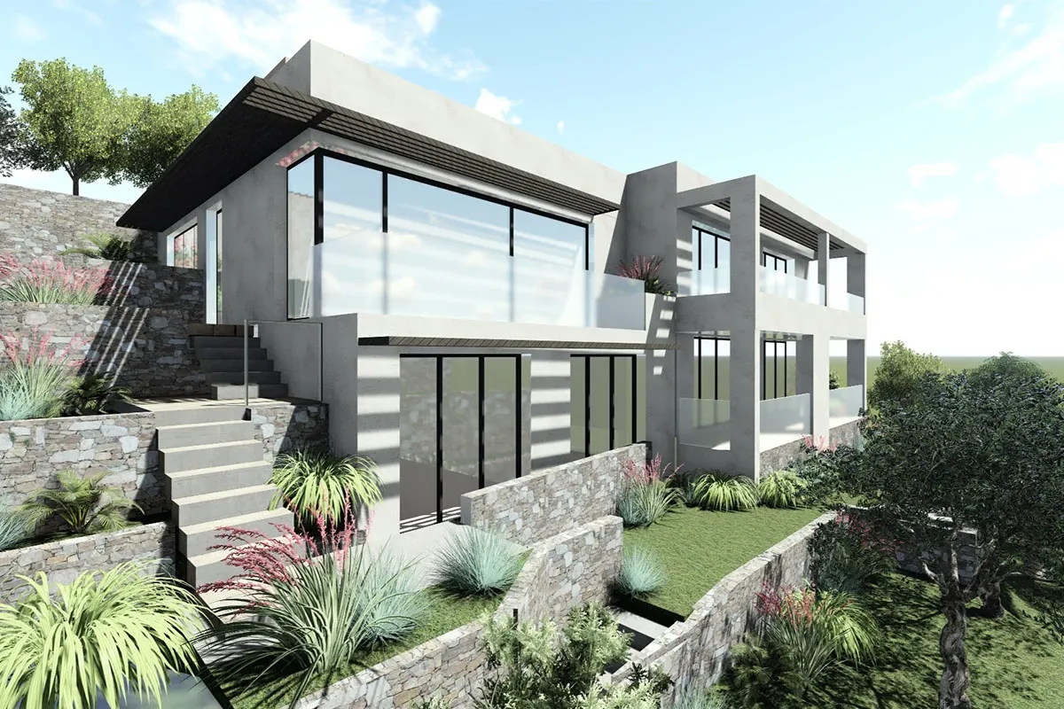 Extension du bâtiment existant, Roquebrune-Cap-Martin, près de Monaco, France