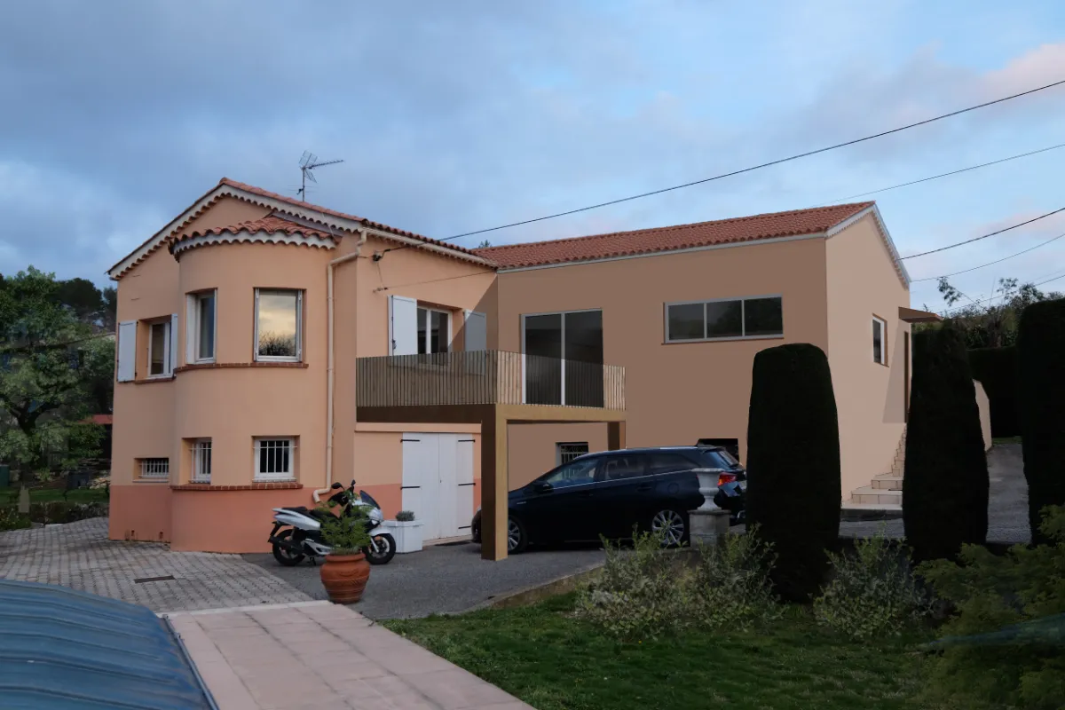 Extension de maison, Le Rouret, France