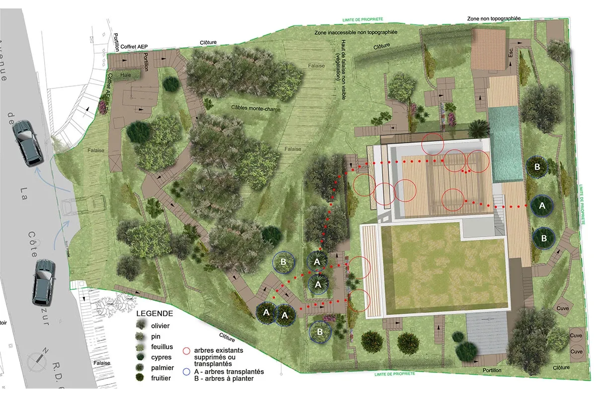 Plan de site pour l'extension