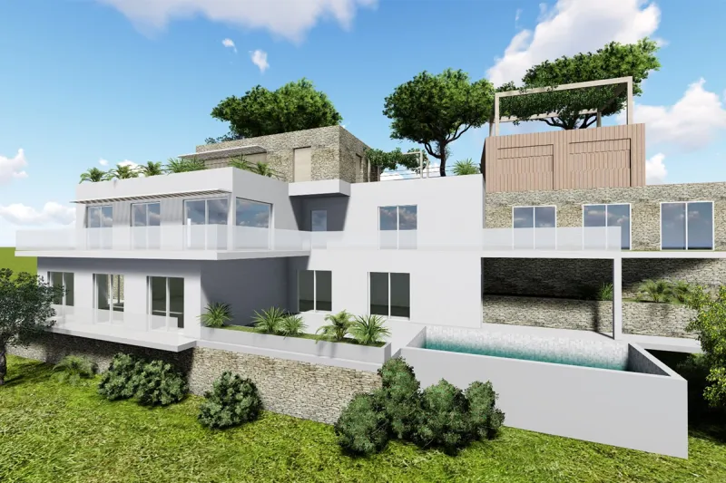 Extension de maison, Roquebrune-Cap-Martin, près de Monaco, France